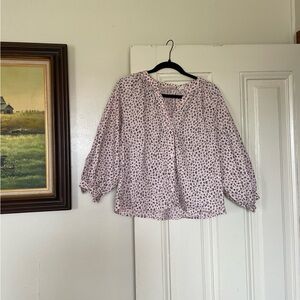 Pale pink floral Lainey blouse
